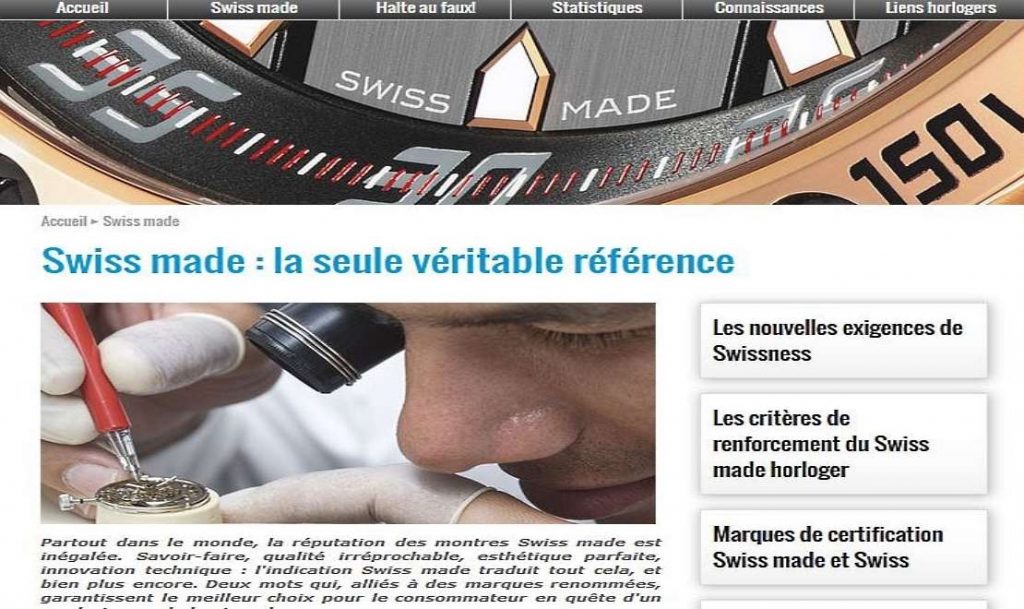 Le Swiss Made toujours controversé - L'officiel Horlogerie & Bijouterie