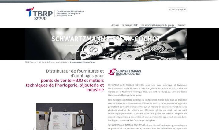 Nouveau service online de pièces détachées horlogères : TBRP Group/Schwartzmann Fisseau-Cochot