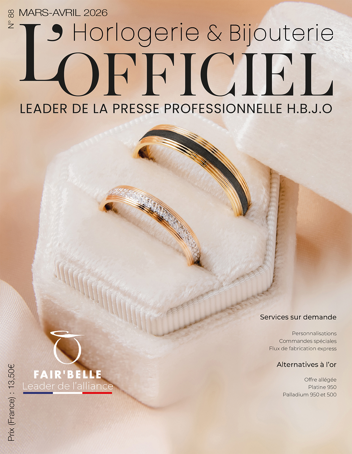 DECROUVEZ LE NOUVEAU NUMERO DU MAGAZINEL'OFFICIEL HORLOGERIE & BIJOUTERIE - MARS/AVRIL 2026 ET TOUTES SES ACTUALITES